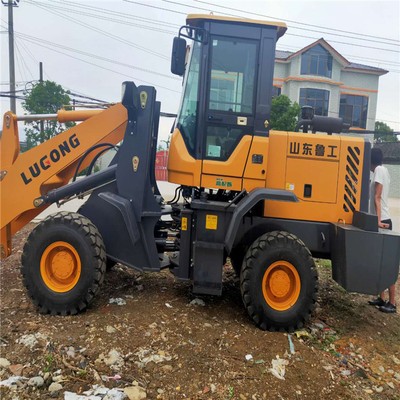 魯工鏟車 多功能935抓草抓木機廠家 工程材料運輸推土小型裝載機