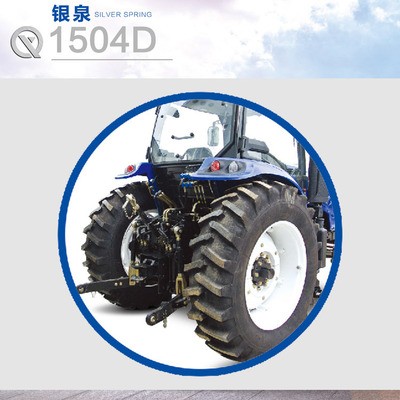 濰坊拖拉機銀泉1504D國3發(fā)動機150hp舒適座椅空調(diào)駕駛室整機