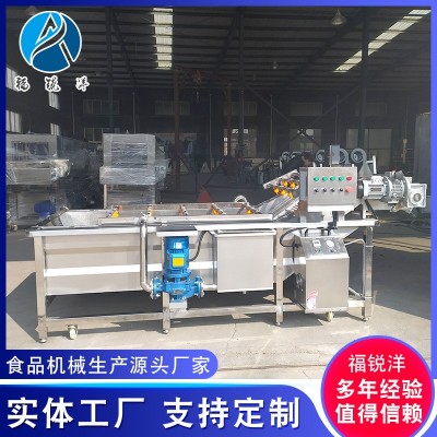 商用果蔬清洗設備 辣椒毛豆風選清洗機 多功能葉菜類氣泡清洗機