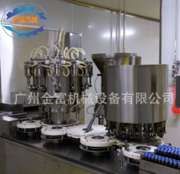 定制保健品口服液高速旋轉(zhuǎn)灌裝機(jī) 膠原蛋白肽飲料自動(dòng)灌裝軋蓋機(jī)