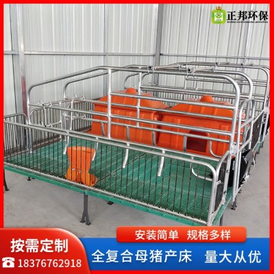 現貨供應全復合母豬產床雙體母豬產床定位欄全復合母豬分娩床