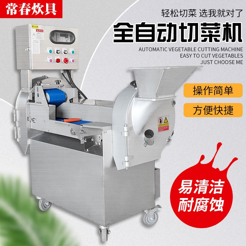 廠家現貨電動多功能切絲切片切丁一體機801商用不銹鋼雙頭 切菜機