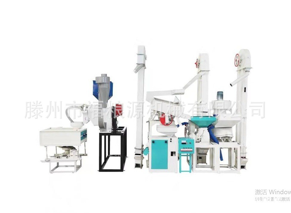 全自動大米加工生產線設備 谷物脫殼去皮碾米機