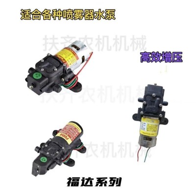 批發(fā)電動(dòng)噴霧器打藥農(nóng)用配件高壓12v智能壓力隔膜泵大功率水泵