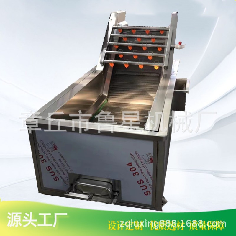 商用水果蔬菜清洗機 氣泡噴淋洗菜機設(shè)備 全自動果蔬氣泡清洗機