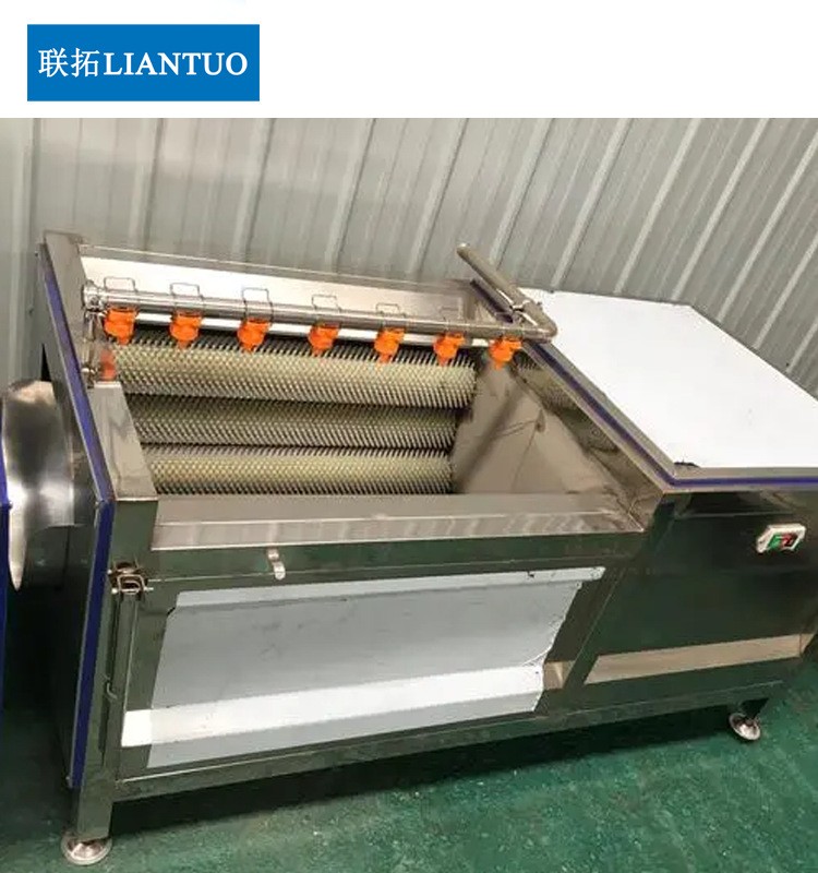 商用毛刷土豆清洗機 紅薯西洋參黃精清洗去皮設(shè)備 全自動洗藥機