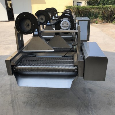 辣椒翻轉(zhuǎn)式風(fēng)干機(jī) 包裝袋表面除水風(fēng)干機(jī) 果蔬清洗風(fēng)干流水線