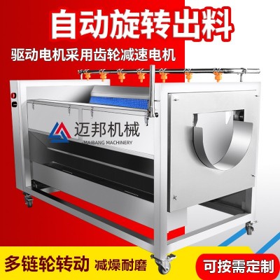 廠家生產(chǎn)商用毛刷清洗機 保齡球清洗拋光機 毛滾式棒球清洗機