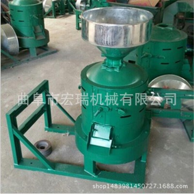 220V家用谷子碾米機水稻去皮機，小型商用碾米機多少錢一臺糧食加 1臺