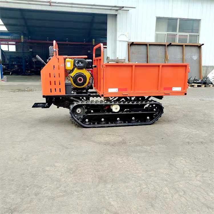 農用履帶運輸車 山地爬山王翻斗車 小型1噸履帶運輸車