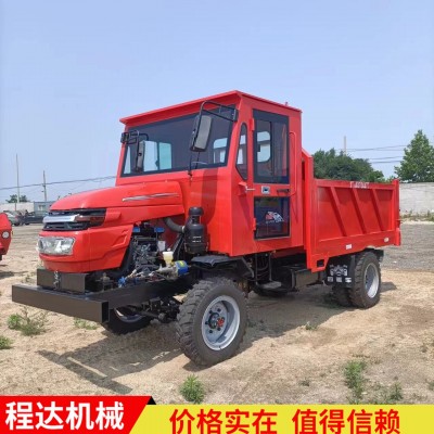 程達 崎嶇道路爬坡王四驅農用車 拉毛竹六輪四缸拖拉機