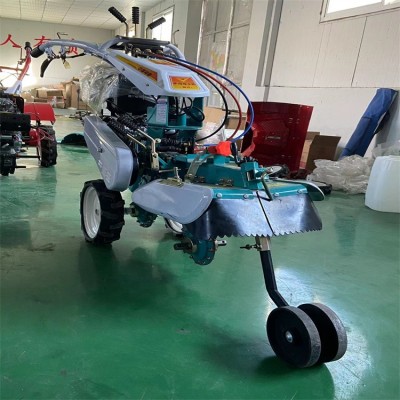 開溝培土機工作視頻 丘陵地帶多功能田園管理機 大姜種植起壟機