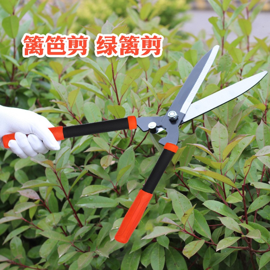 園林專用綠籬剪園藝大剪刀強(qiáng)力修剪樹(shù)枝綠化籬笆剪草坪剪園林工具