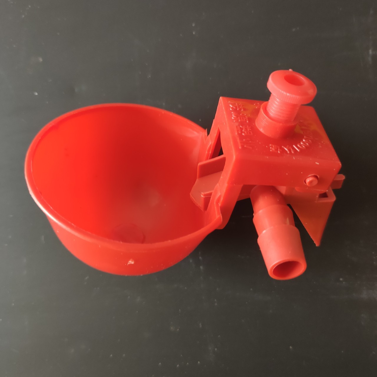 茂源塑業生產 紅色塑料 可調節水位飲水器 鵪鶉飲水碗 小鳥自動飲