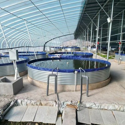 帆布魚池圓形 加厚折疊便攜式魚蝦水箱車載水池 鍍鋅板支架魚池