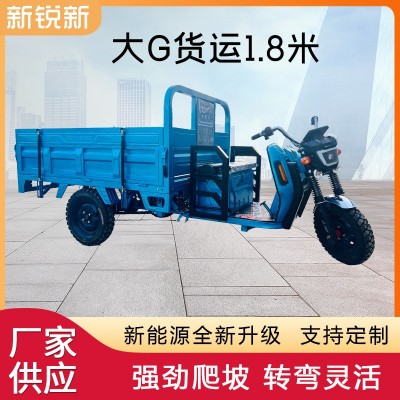 大G貨運1.8米電動三輪車 廠家批發貨運拉貨農用電瓶車三輪電動車