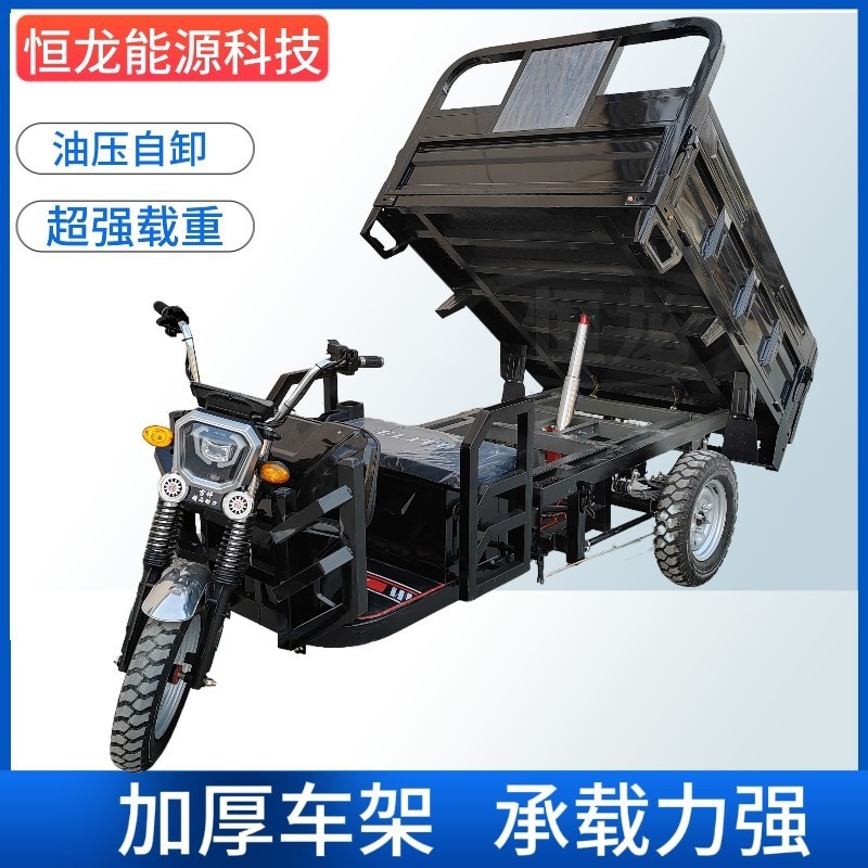 電動(dòng)三輪車家用拉貨自卸款加重翻斗農(nóng)用出口廠家電瓶車電動(dòng)車