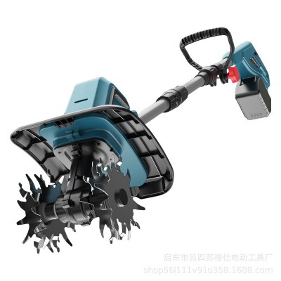 手持電動鋰電耕地機跨境批發(fā)微耕機松土機翻土機CE認證鋰電微耕機